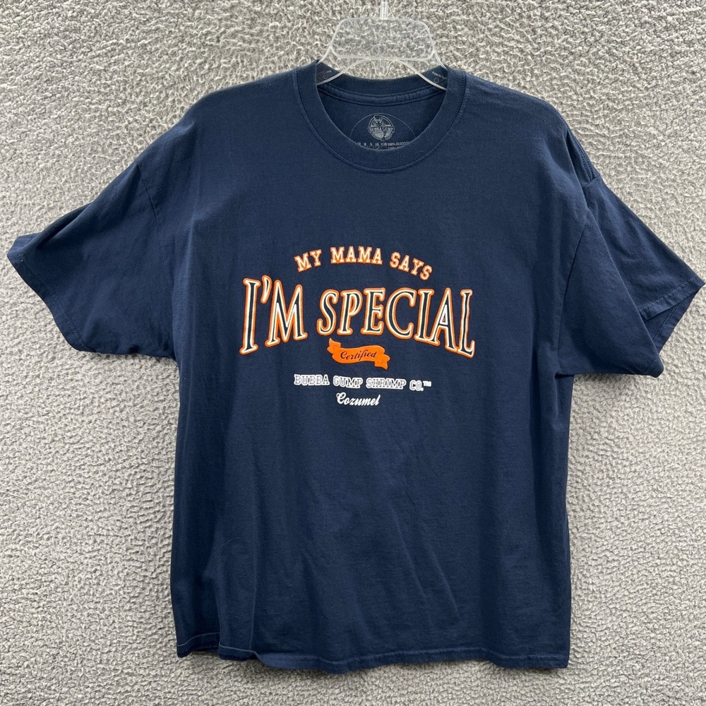 Bubba Gump Mens Graphic T Shirt XL My Mama Says Im Special Retro Movie Novelty